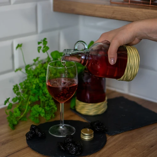 Steklenica Gallone 500 ml s pletenim opletom, z navojnim pokrovčkom - 5