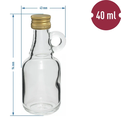 Steklenica Galonik 40 ml z navojnim zamaškom, 10 kos. - 4