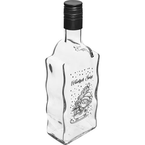 Steklenica Klasztorna 500 ml z navojnim pokrovčkom, potisk »Božiček«, 1 kos.