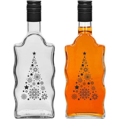 Steklenica Klasztorna 500 ml z navojnim pokrovčkom, s potiskom »Smrečica«, 1 kos - 2