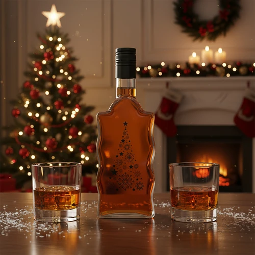 Steklenica Klasztorna 500 ml z navojnim pokrovčkom, s potiskom »Smrečica«, 1 kos - 6