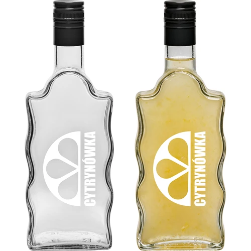 Steklenica Klasztorna 500 ml z navojnim zamaškom in potiskom »Cytrynówka«, vzorec 2 - 3