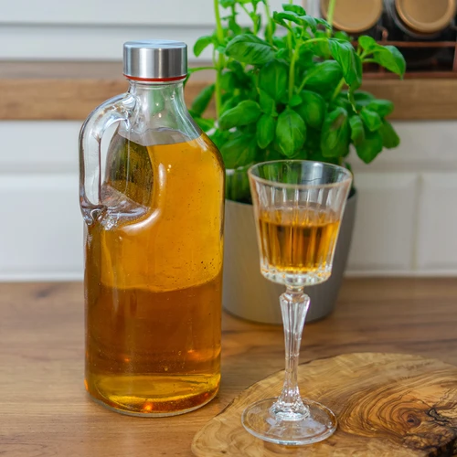 Steklenica Samuraj 1L z zamaškom in ročajem - 3