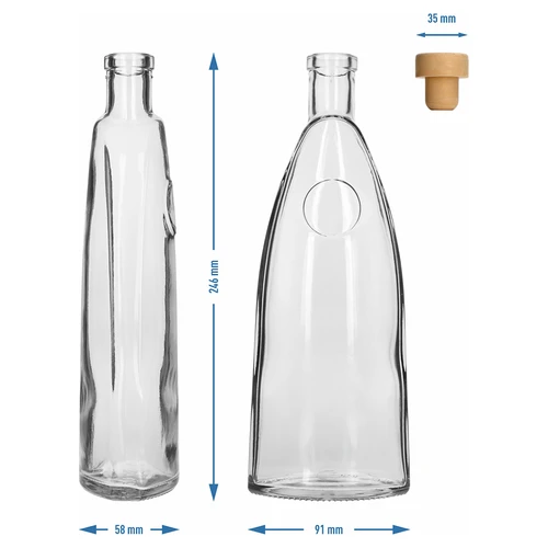 Steklenica »Staromiejska« z zamaškom v obliki gobice, 500 ml, 1 kos. - 6