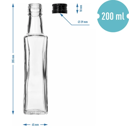 Steklenica Olimp 200 ml z navojnim zamaškom, 1 kos - 8