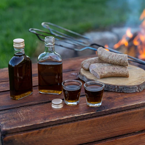 Steklenica za likerje, tip prisrčnica, 100 ml, 10 kos. - 6