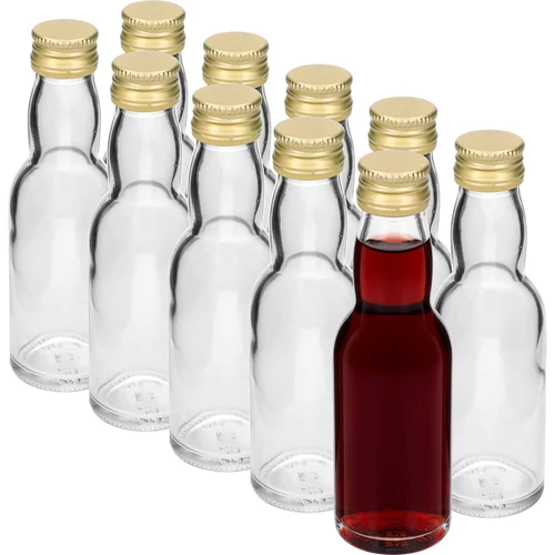 Steklenička »Malček« z zlatim navojnim pokrovčkom, 40 ml, 10 kosov - 2