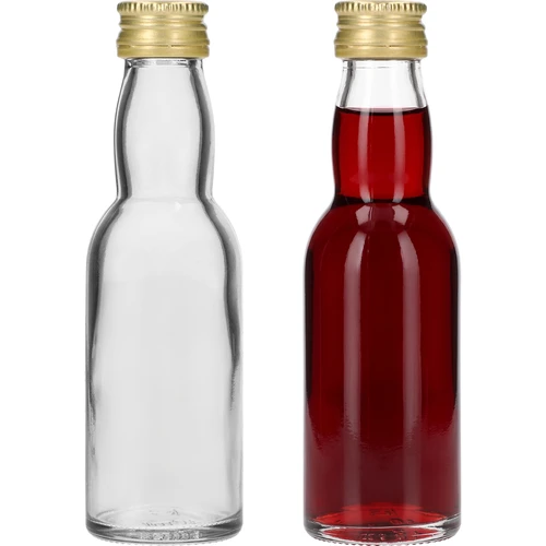 Steklenička »Malček« z zlatim navojnim pokrovčkom, 40 ml, 10 kosov - 4