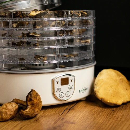 Sušilnik za gobe, sadje, zelenjavo in zelišča z nastavitvijo temperature, 240 W, prozoren - 14