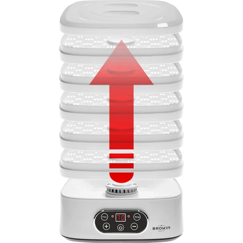 Sušilnik za gobe, sadje, zelenjavo in zelišča z nastavljivo temperaturo, 240 W, bel - 10