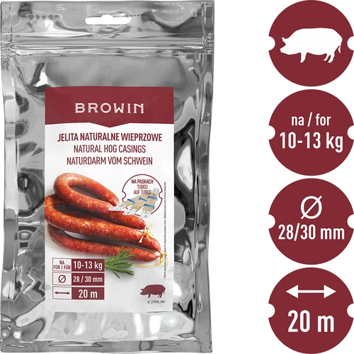 Svinjska čreva na trakovih 28/30, 20m - 4