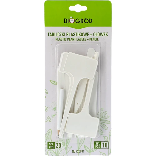 Tablice za označevanje rastlin + svinčnik, mix 10+20 kosov - 4