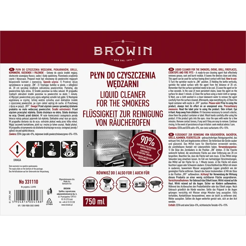 Tekočina za čiščenje prekajevalnic, pečic, žarov, štedilnikov, kurišč - 6