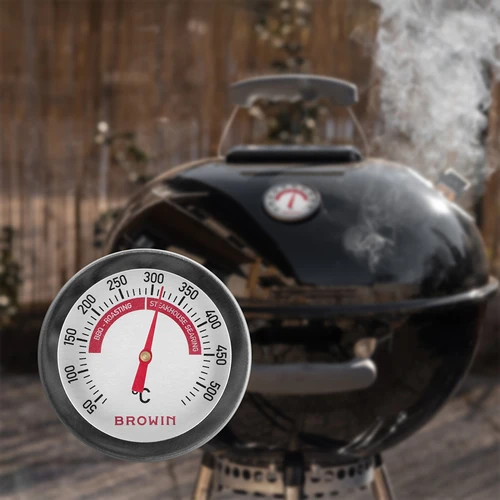 Termometer za žar in BBQ, od 50 do +500°C, bimetalni, 5,3cm - 6