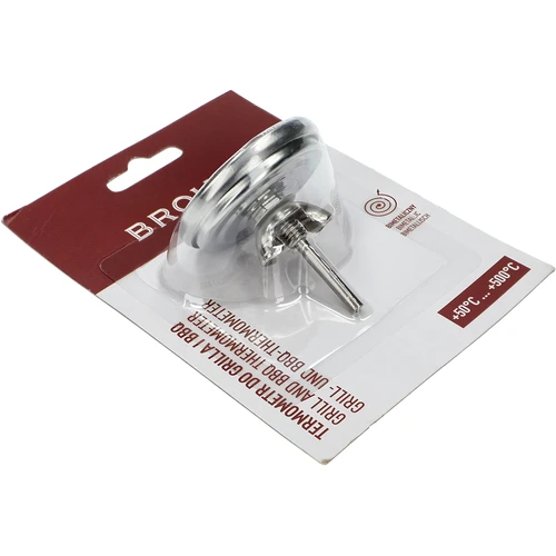 Termometer za žar in BBQ, od 50 do +500°C, bimetalni, 5,3cm - 4
