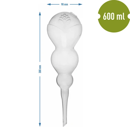 Trojna (trikomorna) namakalna krogla, prozorna brezbarvna, 600 ml - 5
