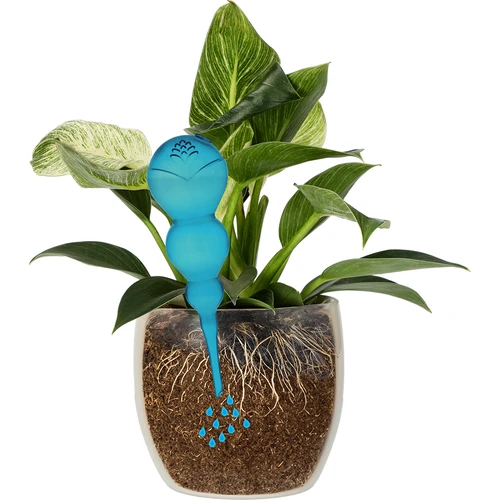 Trojna (trikomorna) namakalna krogla, prozorno modra, 600 ml - 3