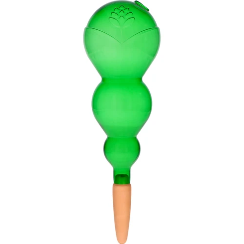 Trojna (trikomorna) zalivalna krogla, prozorna zelena, s keramično konico, 600 ml