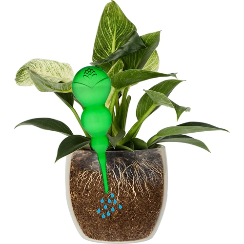 Trojna (trikomorna) zalivalna krogla, prozorno zelena, 600 ml - 3