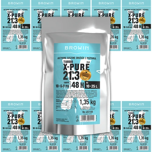 Turbo kvas X-Pure 21,3 %, 10 x 25 L, 1,35 kg - 6