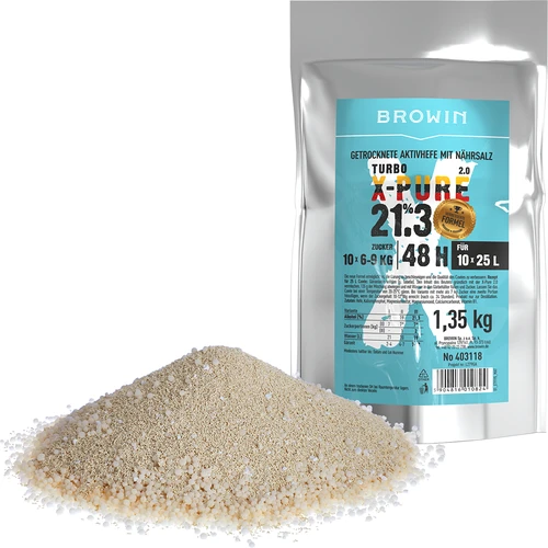 Turbo kvas X-Pure 21,3 %, 10 x 25 L - 1,35 kg - 2