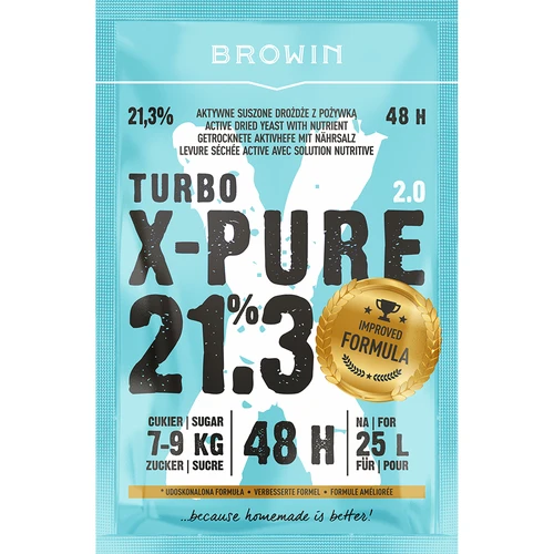 Turbo kvas X-Pure 21,3% 48h, 25 L