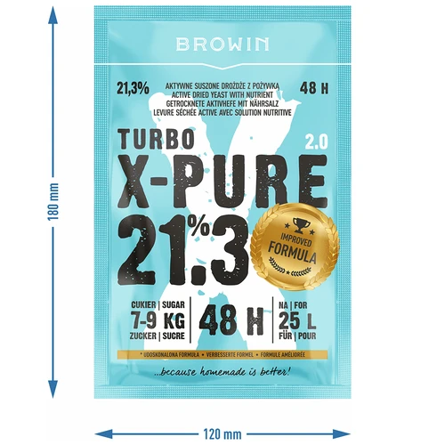 Turbo kvas X-Pure 21,3% 48h, 25 L - 5