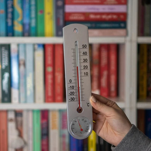 Univerzalni srebrni termometer z higrometrom (-30°C do +50°C) 25cm - 3