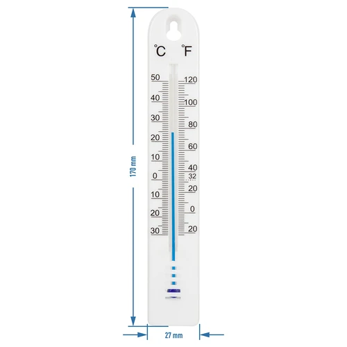 Univerzalni termometer (-30 do +50°C), 17 cm, bel - 2