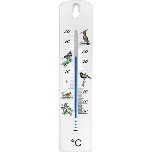 Univerzalni termometer z grafiko – ptice (-30 °C do +50 °C) 20 cm