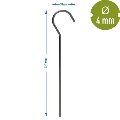 Upognjeni šotorski količki - 10 kos. - 6