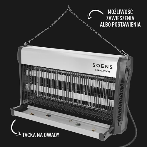 UVA svetilka proti insektom 40 W, srebrna - 5