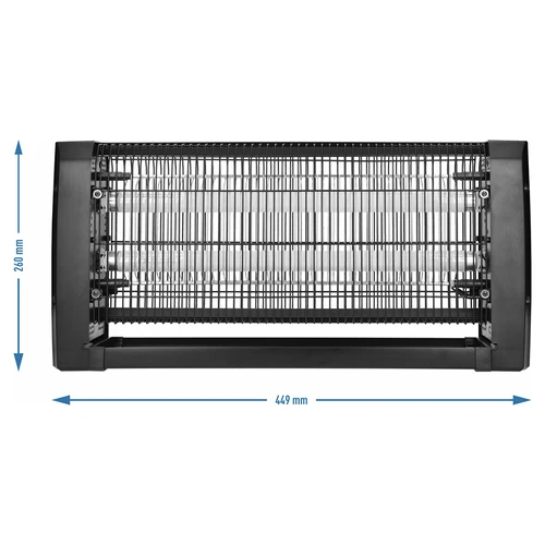UVA svetilka za uničevanje žuželk 20 W, črna - 4