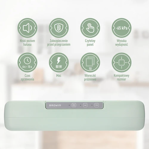 Vakuumski aparat za pakiranje – univerzalen, pistacijast - 7