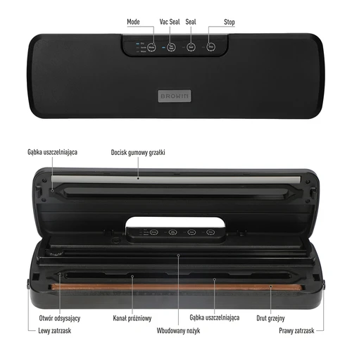 Vakuumski varilnik - večnamenski, črn - 8