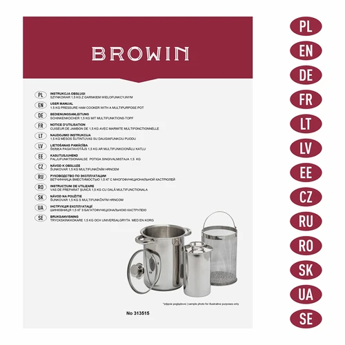 Večnamenski lonec s košaro in šunkovarjem - 12