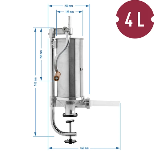 Vertikalna polnilka za klobase 4 kg - 10