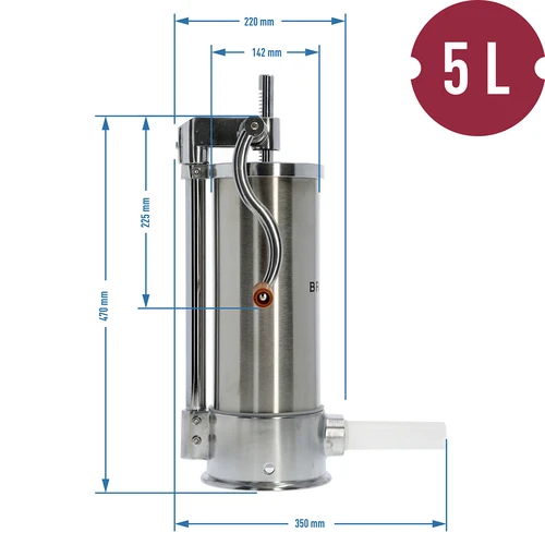 Vertikalna polnilka za klobase 5 kg - 10