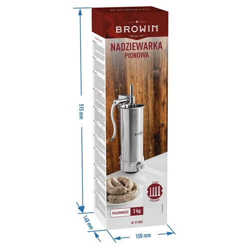 Vertikalna polnilnica za klobase 3 kg - 10
