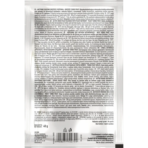 Vinske kvasovke Turbo Fruit 5-7 dni - 3