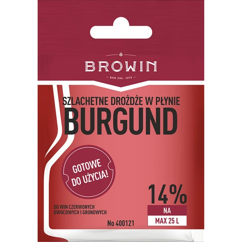 Vinski kvas Burgund brez razmnoževanja, 20 ml