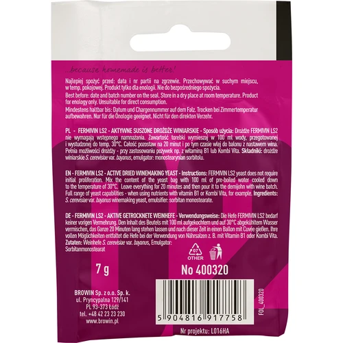 Vinski kvas Fermivin LS2, 7 g - 2