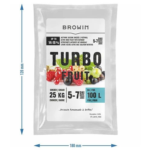 Vinski kvas Turbo Fruit 5-7 dni 100 L - 3