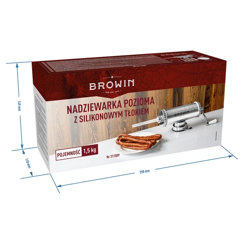 Vodoravna polnilka 1,5 kg s silikonskim batom - 11