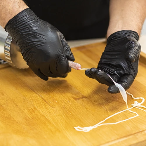 Vodoravna polnilka za klobase 2,5 kg s silikonskim batom - 12