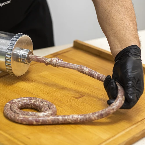 Vodoravna polnilka za klobase 2,5 kg s silikonskim batom - 13