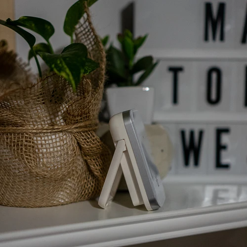 Vremenska postaja RCC, DCF – elektronska, brezžična, osvetljen senzor, bela - 12