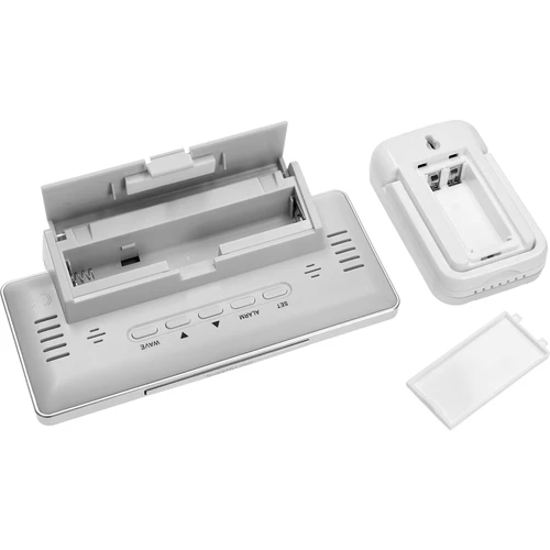 Vremenska postaja RCC, DCF – elektronska, brezžična, osvetljen senzor, bela - 5