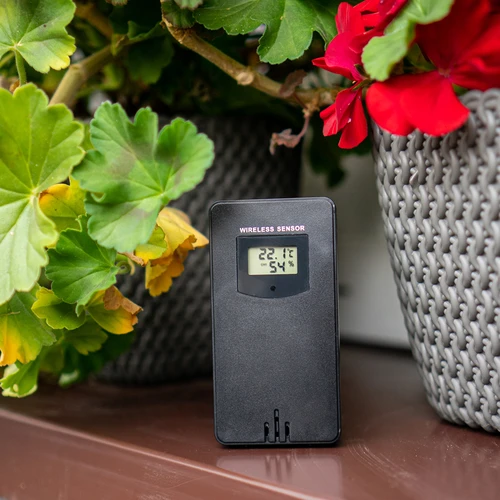 Vremenska postaja RCC, DCF – elektronska, z osvetlitvijo, brezžična, s senzorjem, črna - 17