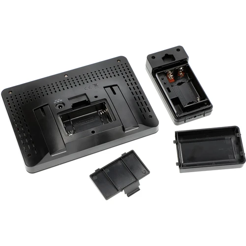 Vremenska postaja RCC, DCF – elektronska, z osvetlitvijo, brezžična, s senzorjem, črna - 9